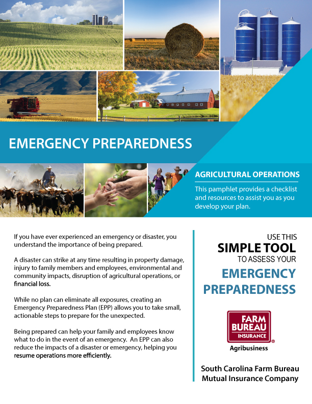 Farm Bureau Insurance Agribusiness Emergency Preparedness Document Image