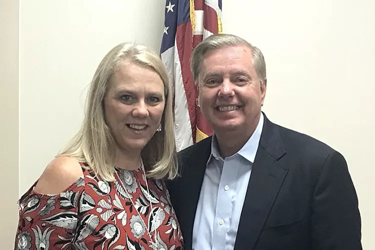 Meeting with our United States Senator Lindsey Graham to discuss needs for our community.