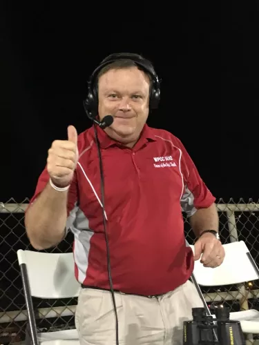 Buddy Bridges, the voice of the Clinton Red Devils